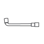 Llave de vaso de 10 mm