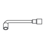 Llave de vaso de 15 mm
